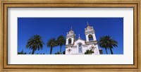 Framed High section view of a cathedral, Portuguese Cathedral, San Jose, Silicon Valley, Santa Clara County, California, USA