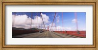 Framed Cars on a bridge, Golden Gate Bridge, San Francisco, California, USA
