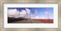 Framed Cars on a bridge, Golden Gate Bridge, San Francisco, California, USA