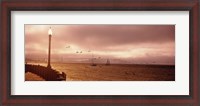 Framed Sailboats in the sea, San Francisco Bay, Golden Gate Bridge, San Francisco, California, USA