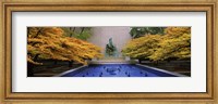 Framed Fountain in a garden, Fountain Of The Great Lakes, Art Institute Of Chicago, Chicago, Cook County, Illinois, USA