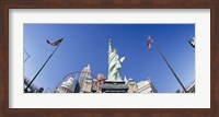 Framed Low angle view of a statue, Replica Statue Of Liberty, Las Vegas, Clark County, Nevada, USA