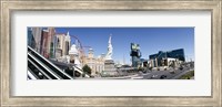 Framed Buildings in a city, New York New York Hotel, MGM Casino, The Strip, Las Vegas, Clark County, Nevada, USA