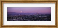 Framed Hollywood and San Gabriel Mountains, Los Angeles County
