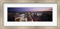 Framed Aerial view of a city, Paris Las Vegas, The Las Vegas Strip, Las Vegas, Nevada, USA