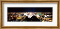 Framed High angle view of a city from Mandalay Bay Resort and Casino, Las Vegas, Clark County, Nevada, USA