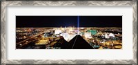 Framed High angle view of a city from Mandalay Bay Resort and Casino, Las Vegas, Clark County, Nevada, USA
