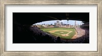 Framed High angle view of a baseball stadium, Wrigley Field, Chicago, Illinois, USA
