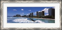 Framed Waikiki Beach, Honolulu, Oahu, Hawaii