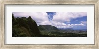 Framed Clouds over a mountain, Kaneohe, Oahu, Hawaii, USA