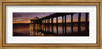 Framed Low angle view of Manhattan Beach Pier, Los Angeles County