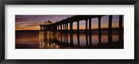 Framed Low angle view of Manhattan Beach Pier, Los Angeles County