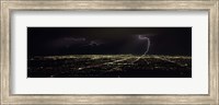 Framed Lightning in the sky over a city, Phoenix, Maricopa County, Arizona, USA