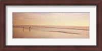 Framed Two children playing on the beach, San Francisco, California, USA