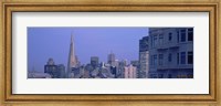 Framed San Francisco Skyline at Dusk