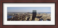 Framed Aerial View of Boston, Massachusetts