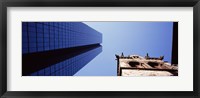 Framed Low angle view of the Hancock Building and Trinity Church, Boston, Suffolk County, Massachusetts, USA