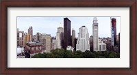Framed Skyscrapers in a city, Madison Square Park, New York City, New York State, USA