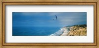 Framed Paragliders over the coast, La Jolla, San Diego, California, USA