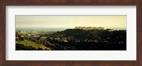 Framed High angle view of a city, Santa Monica, Los Angeles County, California, USA