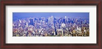 Framed Wide Angle View of Manhattan