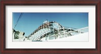 Framed Low angle view of a rollercoaster, Coney Island Cyclone, Coney Island, Brooklyn, New York City, New York State, USA
