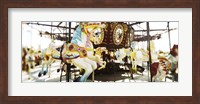 Framed Close-up of carousel horses, Coney Island, Brooklyn, New York City, New York State, USA