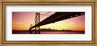 Framed Sunset over San Francisco Bay, San Francisco, California, USA