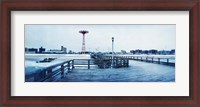 Framed City in winter, Coney Island, Brooklyn, New York City, New York State, USA