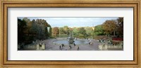 Framed Tourists in a park, Bethesda Fountain, Central Park, Manhattan, New York City, New York State, USA