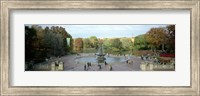 Framed Tourists in a park, Bethesda Fountain, Central Park, Manhattan, New York City, New York State, USA