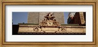 Framed High section view of a railroad station, Grand Central Station, Manhattan, New York City, New York State, USA