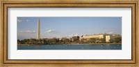 Framed Monument at the riverside, Washington Monument, Potomac River, Washington DC, USA