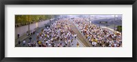 Framed Crowd running in a marathon, Chicago Marathon, Chicago, Illinois, USA