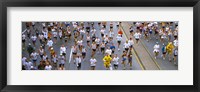 Framed People running in a marathon, Chicago Marathon, Chicago, Illinois, USA