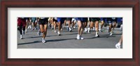 Framed Low section view of people running in a marathon, Chicago Marathon, Chicago, Illinois