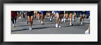 Framed Low section view of people running in a marathon, Chicago Marathon, Chicago, Illinois