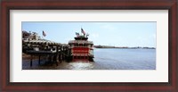 Framed Paddleboat Natchez in a river, Mississippi River, New Orleans, Louisiana, USA
