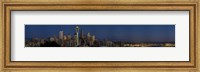 Framed Skyscrapers in a city, Space Needle, Seattle, King County, Washington State, USA
