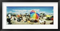 Framed Bright Umbrella on Coney Island