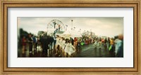 Framed People celebrating in Coney Island Mermaid Parade, Coney Island, Brooklyn, New York City, New York State, USA