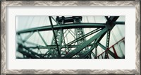 Framed Low angle view of a suspension bridge, Williamsburg Bridge, New York City, New York State, USA