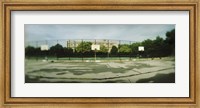 Framed Basketball court in a public park, McCarran Park, Greenpoint, Brooklyn, New York City, New York State, USA