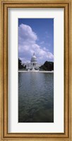 Framed Reflecting pool with a government building in the background, Capitol Building, Washington DC, USA