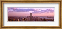 Framed Aerial view of Midtown Manhattan, New York City