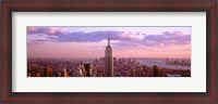 Framed Aerial view of Midtown Manhattan, New York City