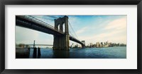 Framed Bridge across a river, Brooklyn Bridge, East River, Brooklyn, New York City, New York State