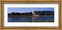 Framed West Virginia State Capitol from the Riverside, Charleston, West Virginia