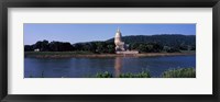 Framed West Virginia State Capitol from the Riverside, Charleston, West Virginia
