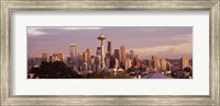 Framed Seattle skyline, King County, Washington State, USA 2010